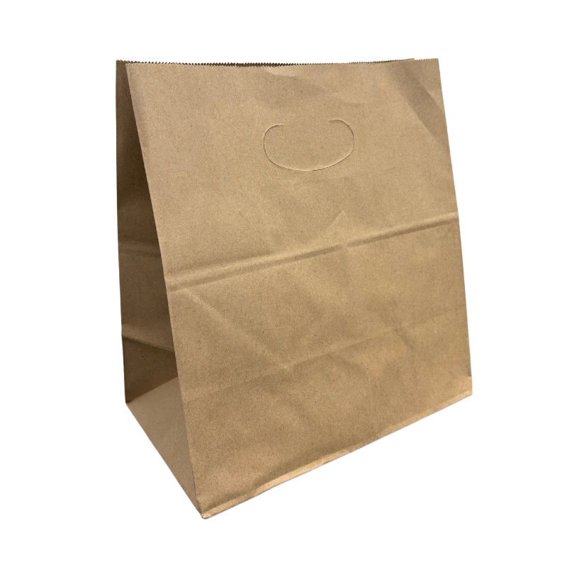 Small Brown Die Cut Bag (11 x 6 x 11.5 in) (500pc)