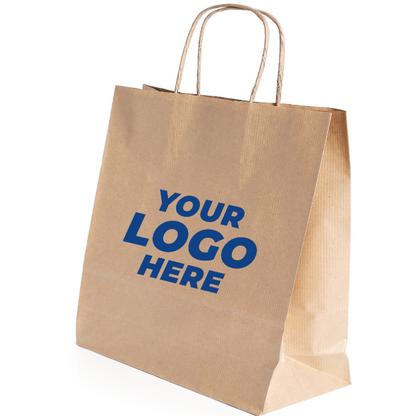 Large Kraft Twisted Handle Paper Bag (14 x 9 x 15 in)(200pc)