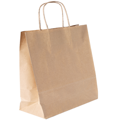 Large Kraft Twisted Handle Paper Bag (14 x 9 x 15 in)(200pc)